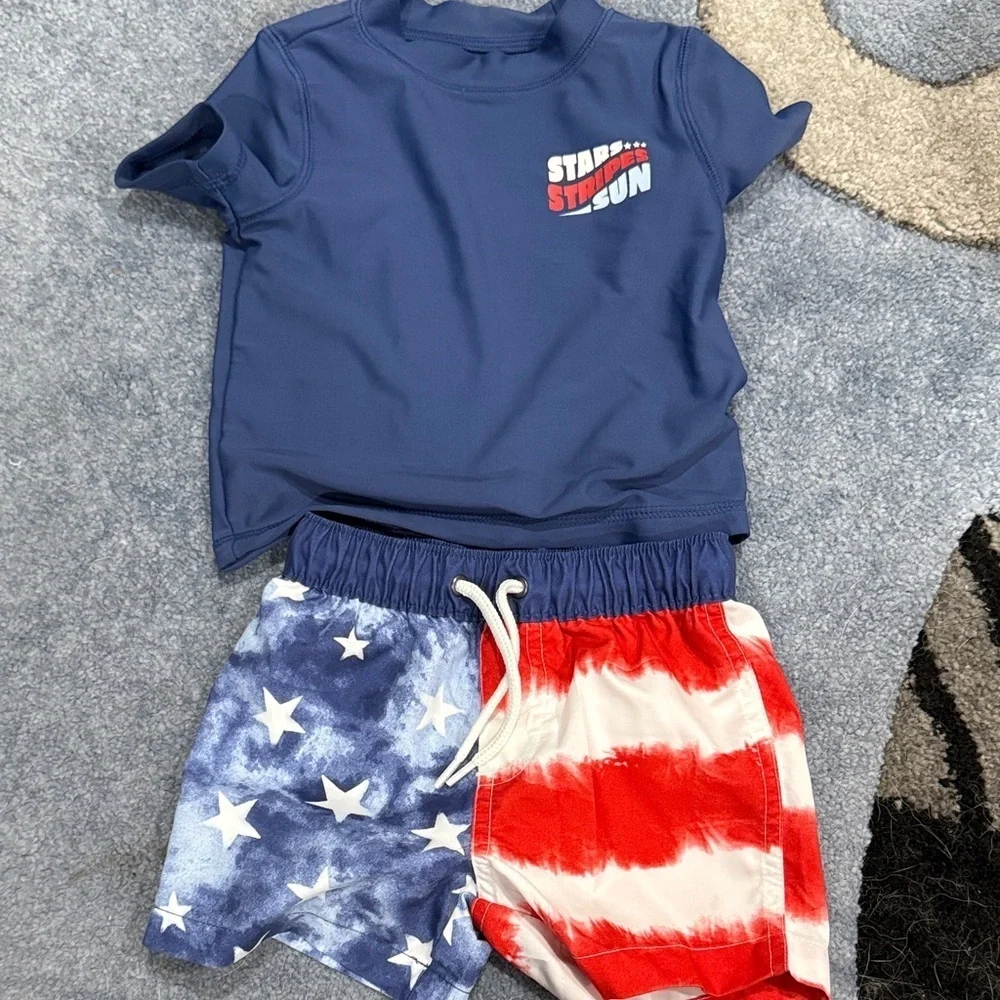 Blue Star and Stripes Swim Set 9M